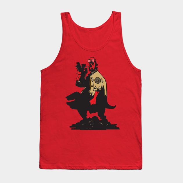 Hellboy Color Tank Top by Komigato